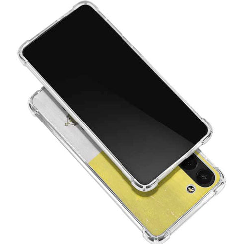Vatican City Flag Distressed Galaxy S24 FE Clear Case